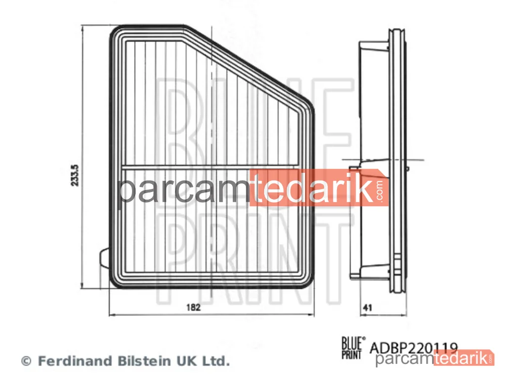 BLUEPRINT ADBP220119 | Hava Filtresi — Honda Civic X Sedan