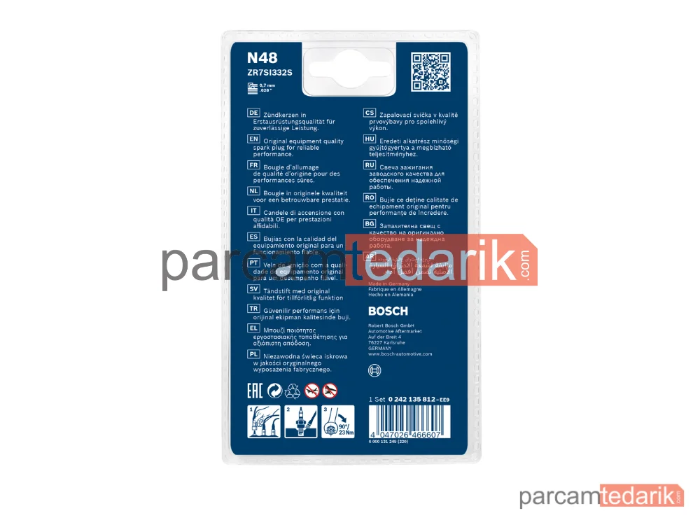 BOSCH 0242135812 | Buji — Peugeot 308 I, Peugeot 308 SW I, Citroen C4 Coupe
