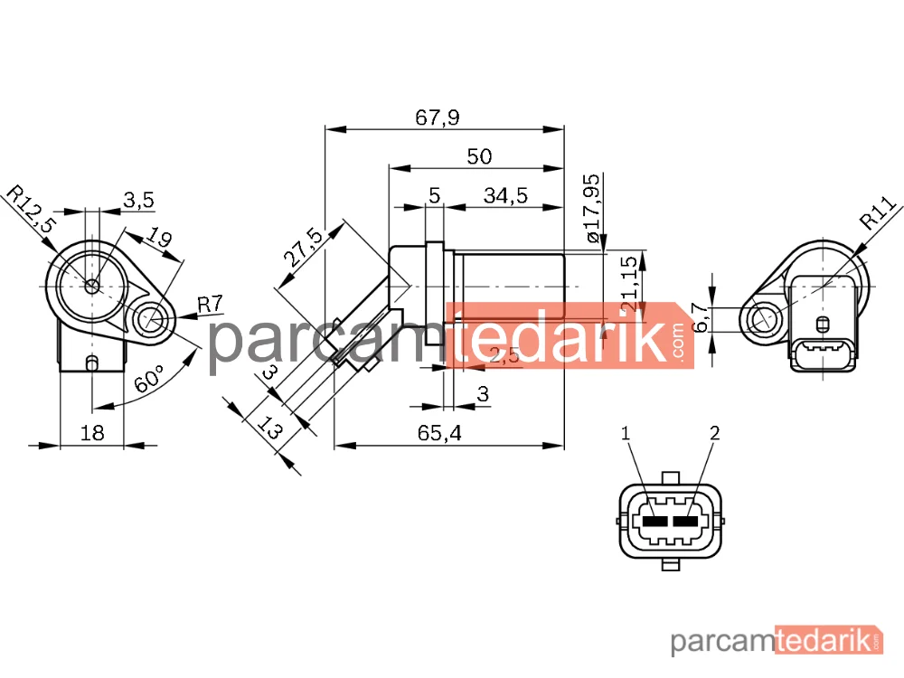 BOSCH 0261210151 | Devir Sensörü — Opel Corsa D, Opel Astra G, Opel Astra H