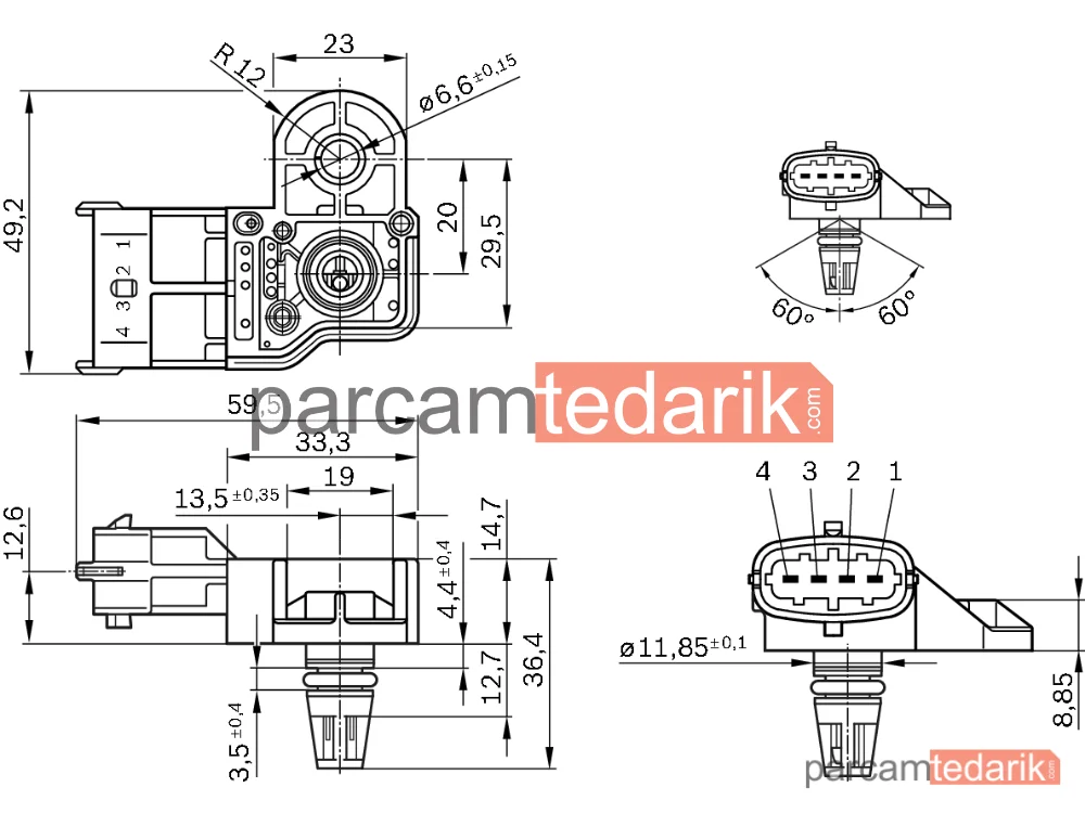 BOSCH 0261230280 | Motor Elektriği — Ford Focus III, Ford Fiesta VII, Ford Kuga II