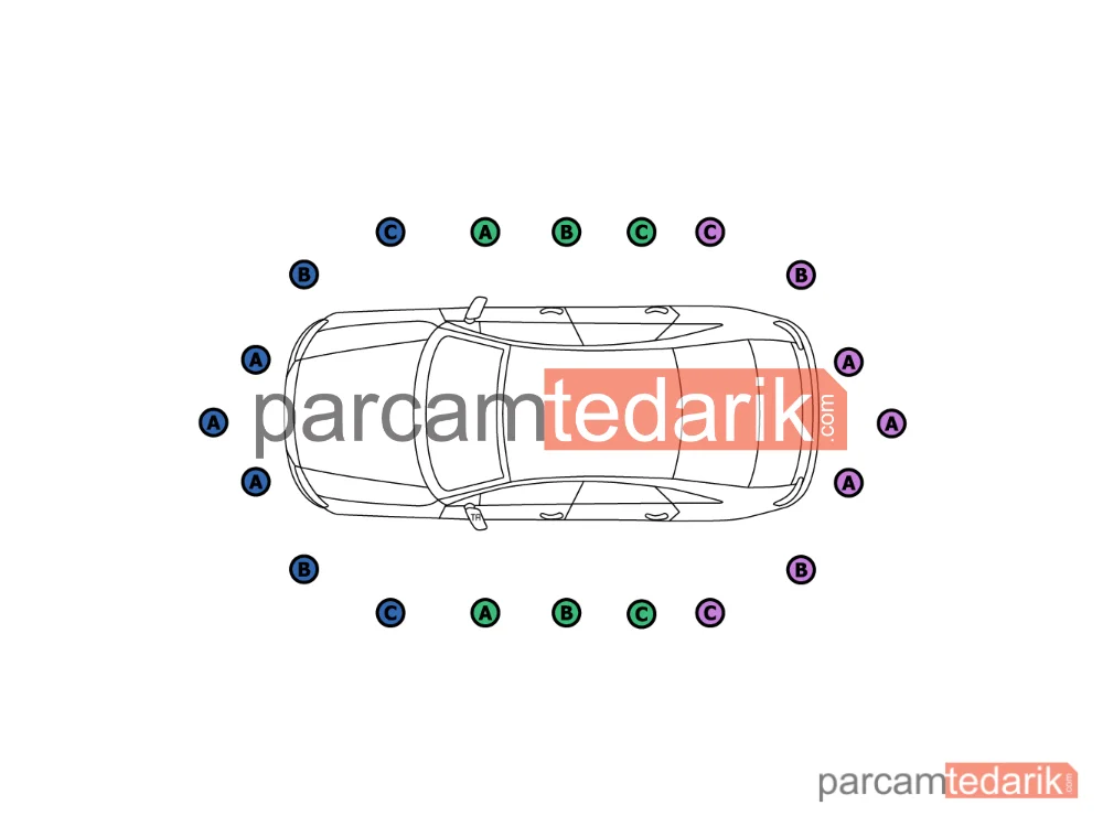 Park Sensörü — Mercedes-Benz E-Serisi, Mercedes-Benz G-Serisi, Mercedes-Benz C-Serisi - 0263009638