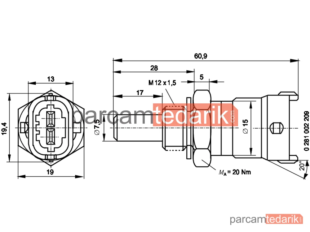 BOSCH 0281002209 | Sensörler — Iveco Stralis II