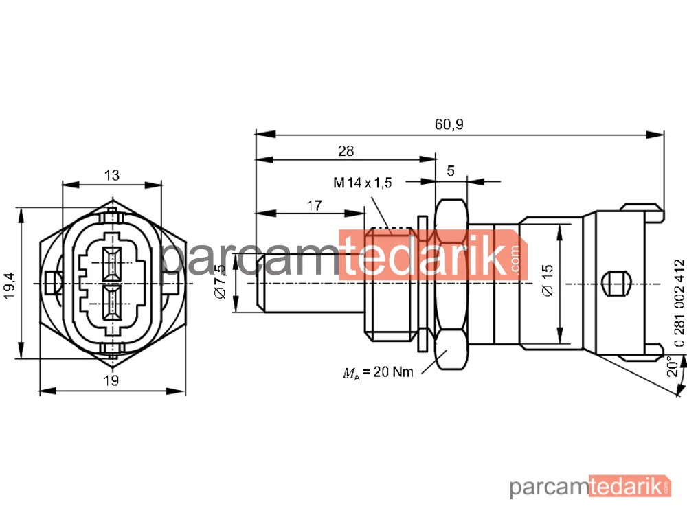 BOSCH 0281002412 | Sensörler — Fendt Vario