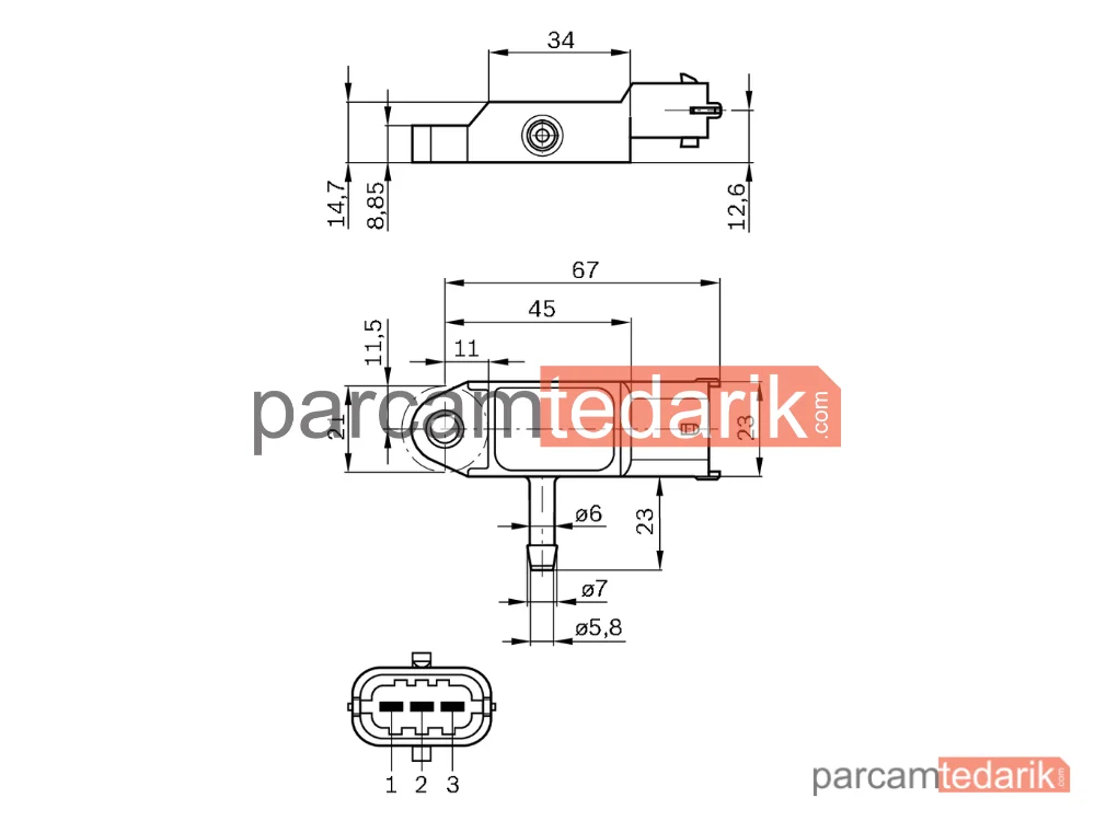 BOSCH 0281002593 | Sensörler — Renault Clio II, Renault Kangoo Express, Renault Kangoo