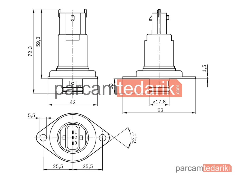 BOSCH 0281002668 | Basınç Sensörü DS-AM5