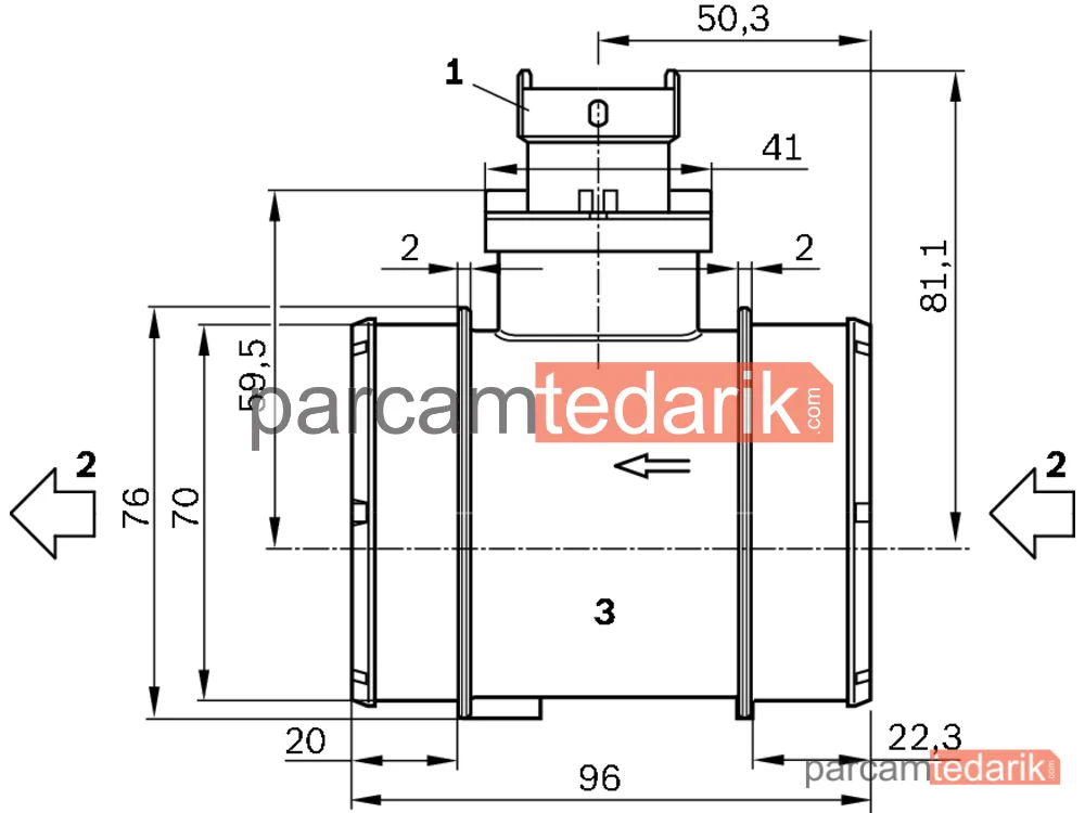 BOSCH 0281006054 | Debimetre — Fiat Doblo Cargo, Fiat 500X, Alfa Romeo Giulietta