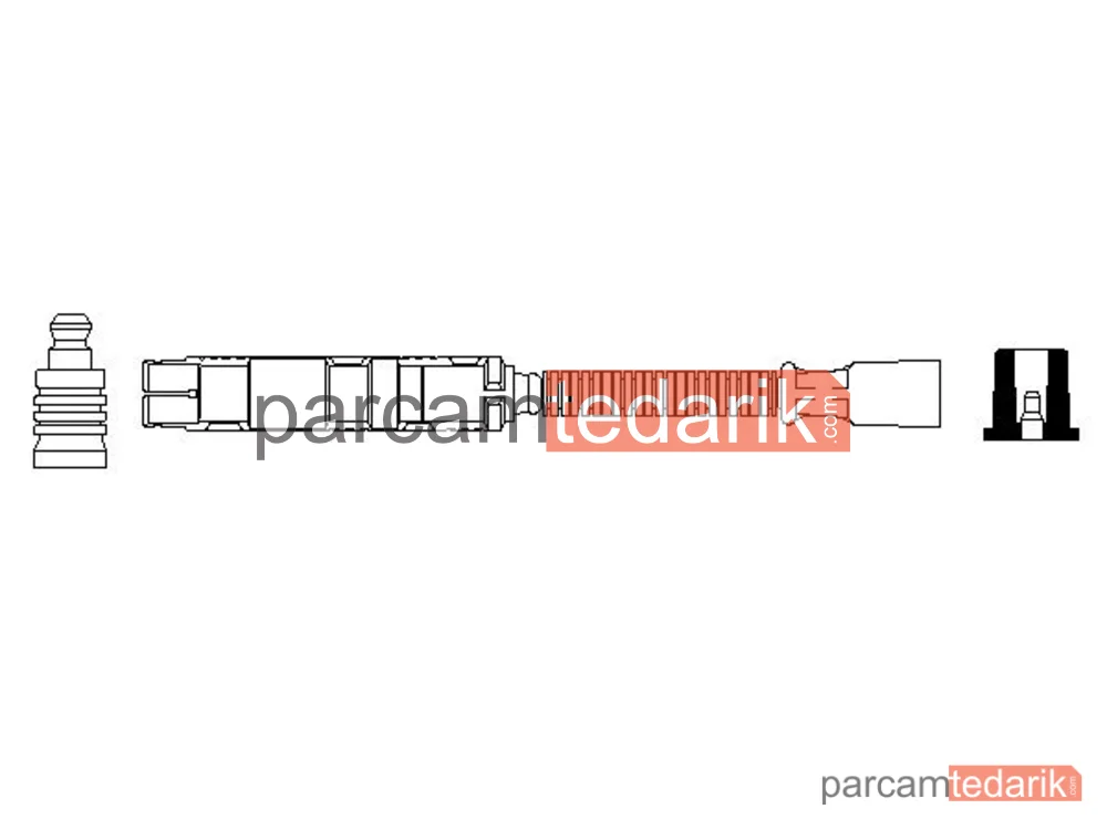 BOSCH 0356912952 | Buji Kablosu Silikon Mercedes SL 500 01-12, CL 500 Coupe, S 500 98-05, ML 430 98-05