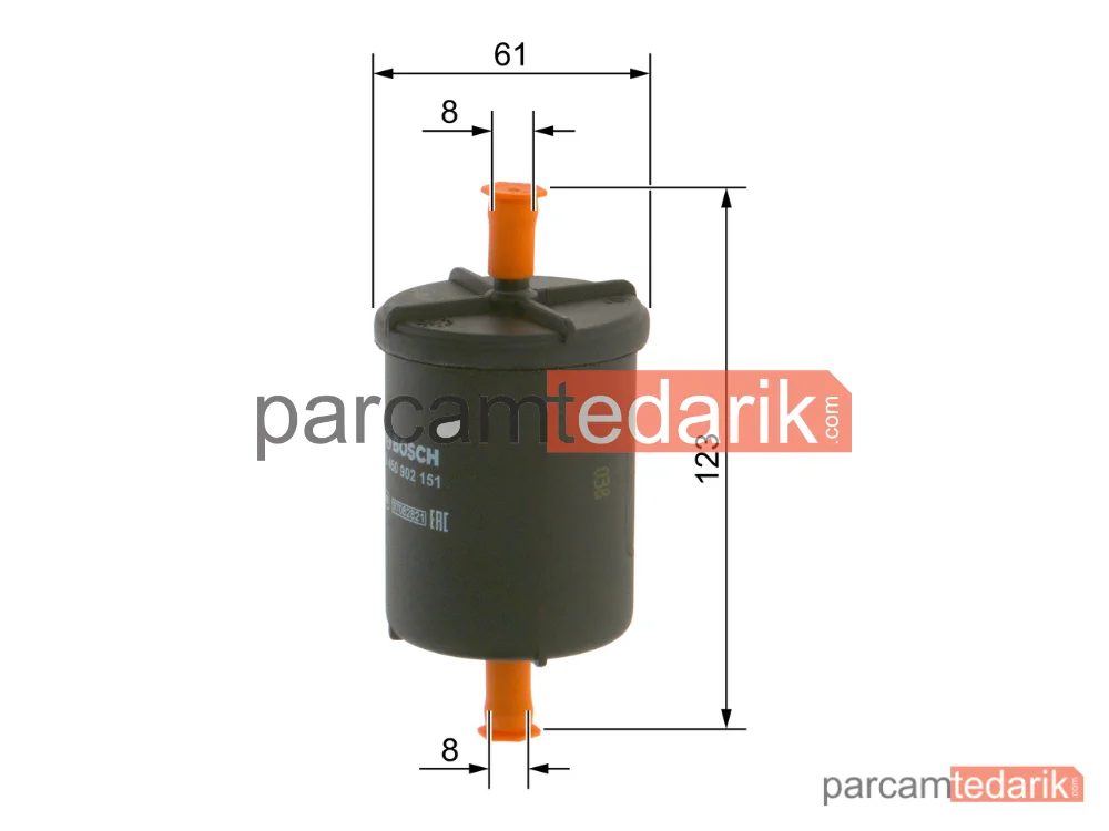 0450902151 | Yakıt Filtresi — Fiat Panda, Fiat Uno, Lancia Y10