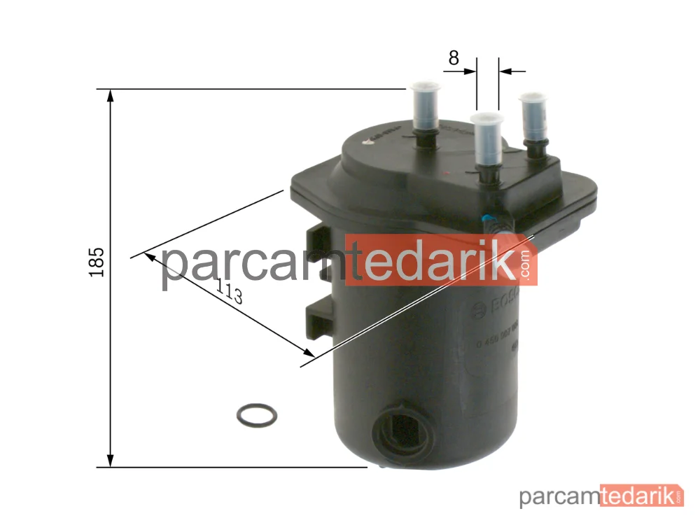 BOSCH 0450907008 | Yakıt Filtresi — Renault Kangoo Express, Renault Clio II, Nissan Note