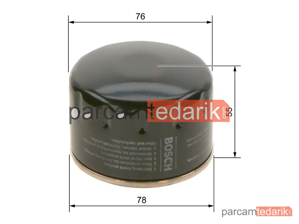 BOSCH 0451103141 | Yağ Filtresi — Renault 5, Piaggio MP3, Aprilia Dorsoduro