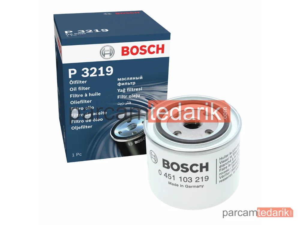 BOSCH 0451103219 | Yağ Filtresi — Volvo FL6, Volvo FL10, Volvo FH12
