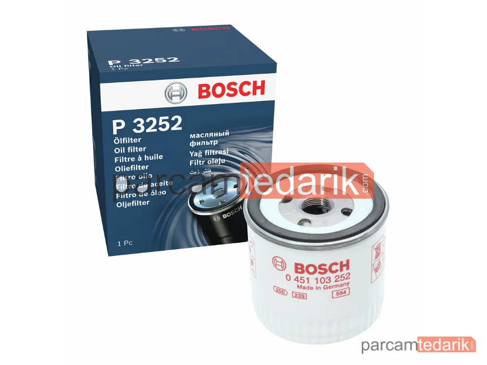 BOSCH 0451103252 | Yağ Filtresi — Ford Transit, Ford Focus I Kombi, Ford Focus I