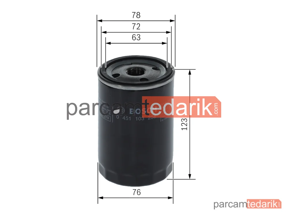 BOSCH 0451103258 | Yağ Filtresi — Jeep Cherokee, Chrysler Voyager II, Chrysler Grand Voyager III