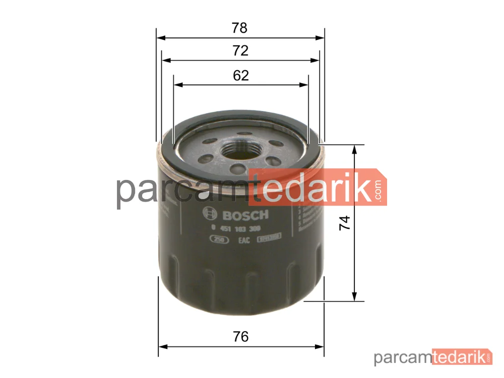BOSCH 0451103300 | Yağ Filtresi — Alfa Romeo 156, Alfa Romeo 145, Alfa Romeo 156 Sportwagon