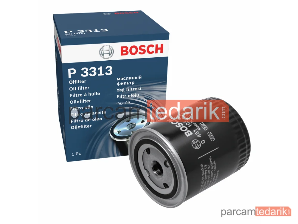BOSCH 0451103313 | Yağ Filtresi — Audi A6 C5, Audi A4 B5, Audi A6 C4