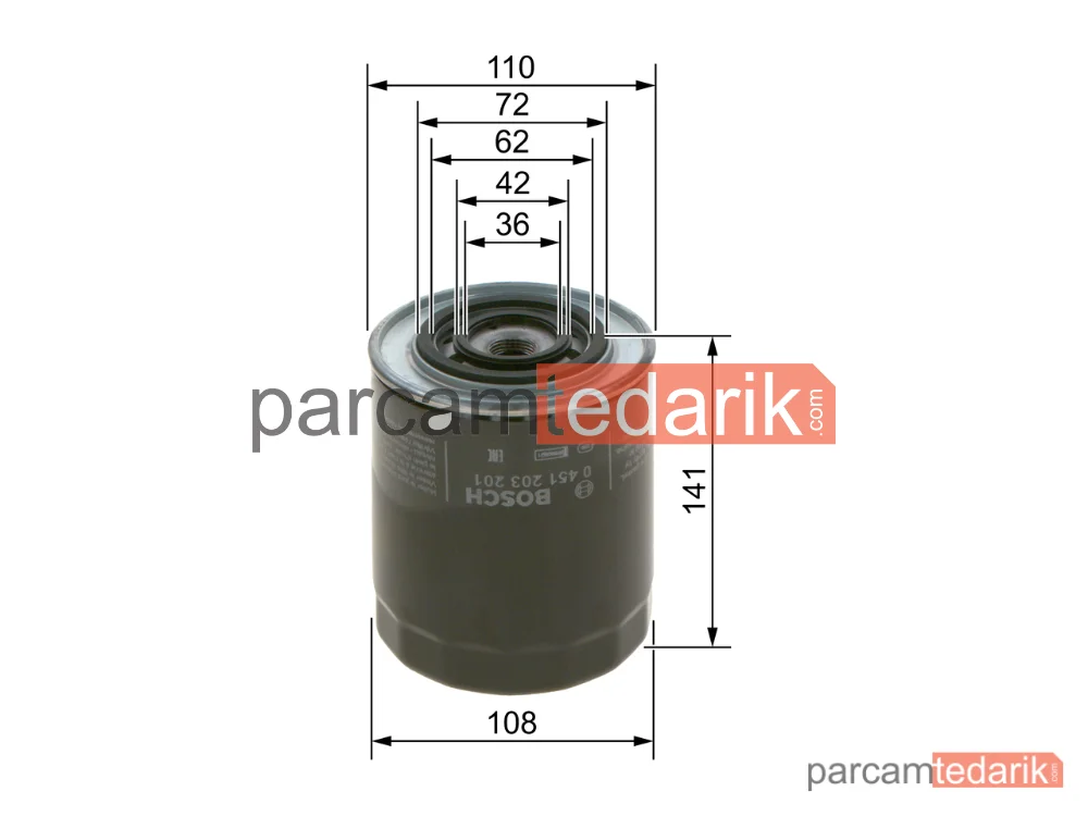 BOSCH 0451203201 | Yağ Filtresi — Fiat Ducato