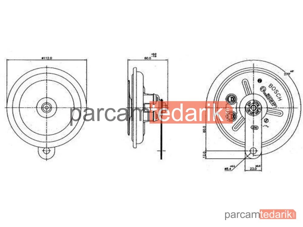 BOSCH 0986320301 | Korna