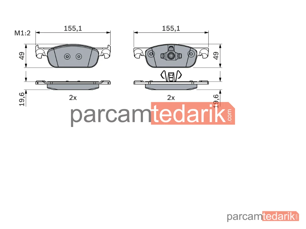 BOSCH 0986424021 | Fren Balatası — Dacia Logan Mcv II, Renault Clio IV, Renault Thalia III