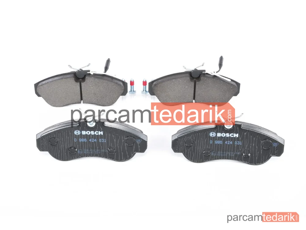 BOSCH 0986424031 | Fren Balatası (Ön) — Peugeot Boxer, Citroen Jumper I, Fiat Ducato