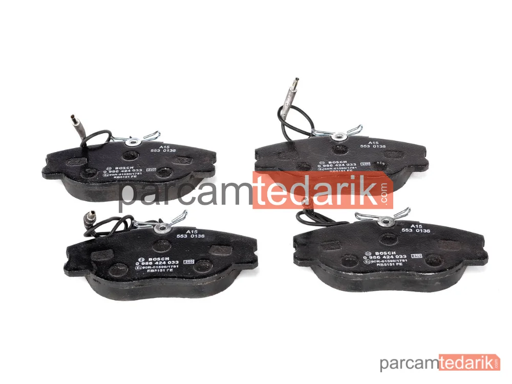 BOSCH 0986424033 | Fren Balatası (Ön) — Peugeot Expert, Citroen Evasion Mpv, Fiat Scudo