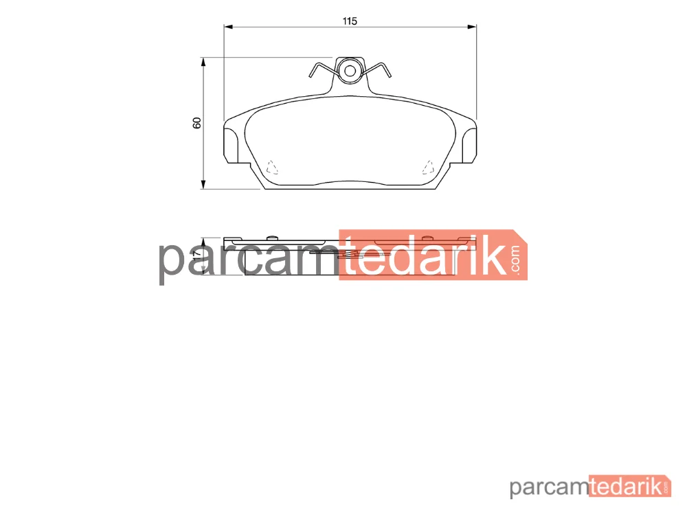 BOSCH 0986424092 | Fren Balatası (Ön) — Rover 100 / Metro, MG TF, Rover 100 Cabrio