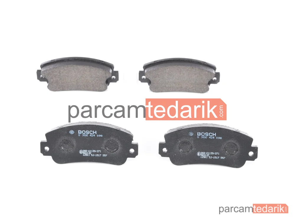 BOSCH 0986424098 | Fren Balatası (Ön) — Fiat Panda, Fiat Uno, Fiat Regata