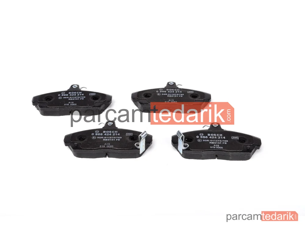 BOSCH 0986424214 | Fren Balatası (Ön) — Rover 200 II, Rover 400 II, Honda Civic VI Fastback