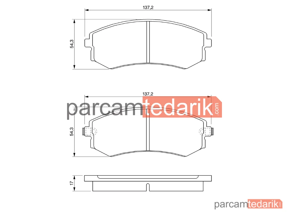 BOSCH 0986424215 | Fren Balatası (Ön) — SsangYong Korando, Hyundai Lantra II, Hyundai Sonata III