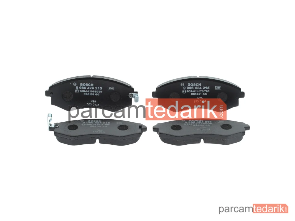 BOSCH 0986424215 | Fren Balatası (Ön) — SsangYong Korando, Hyundai Lantra II, Hyundai Sonata III