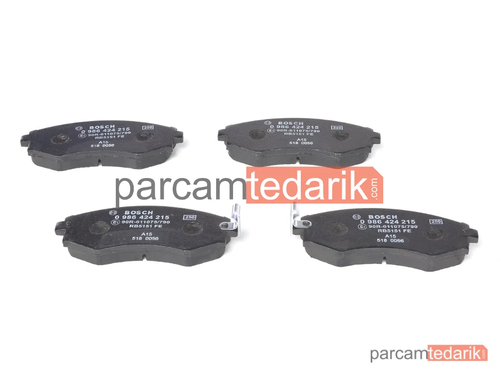 BOSCH 0986424215 | Fren Balatası (Ön) — SsangYong Korando, Hyundai Lantra II, Hyundai Sonata III