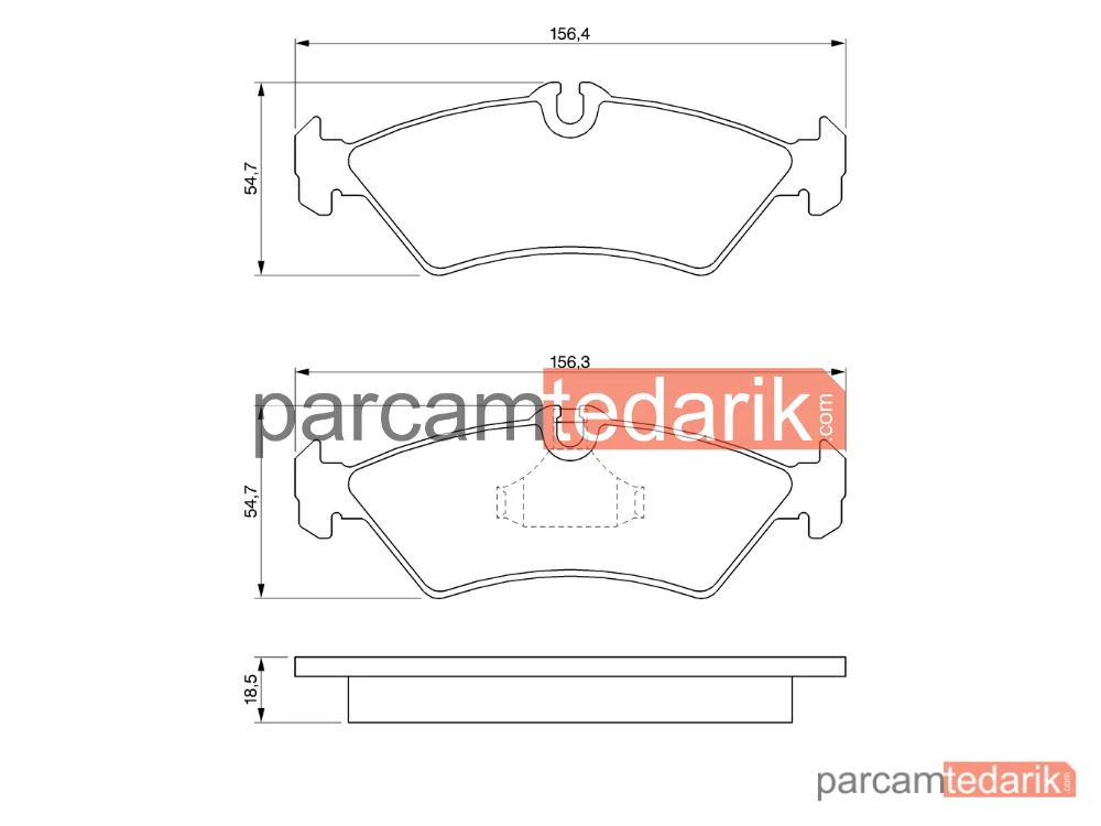BOSCH 0986424219 | Fren Balatası (Arka) — Mercedes-Benz Sprinter 4-t, Mercedes-Benz Sprinter 3-t