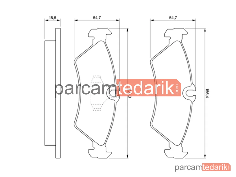 BOSCH 0986424219 | Fren Balatası (Arka) — Mercedes-Benz Sprinter 4-t, Mercedes-Benz Sprinter 3-t