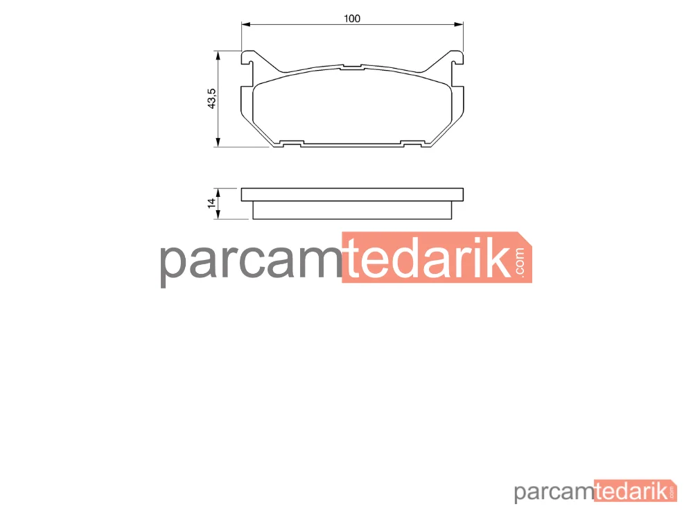 BOSCH 0986424266 | Fren Balatası (Arka) — Mazda 626 IV, Mazda MX-6, Mazda Xedos 6