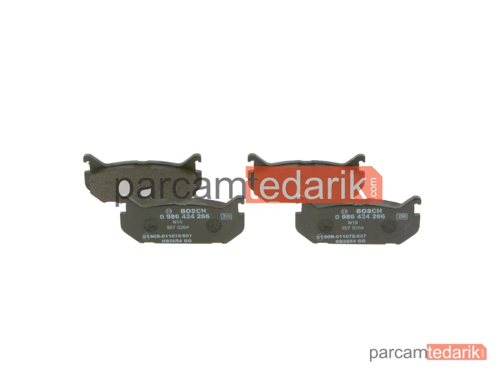 BOSCH 0986424266 | Fren Balatası (Arka) — Mazda 626 IV, Mazda MX-6, Mazda Xedos 6