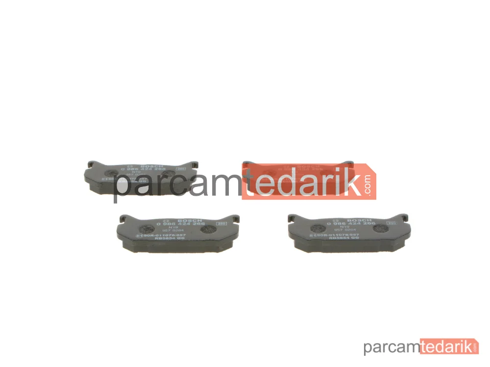 BOSCH 0986424266 | Fren Balatası (Arka) — Mazda 626 IV, Mazda MX-6, Mazda Xedos 6