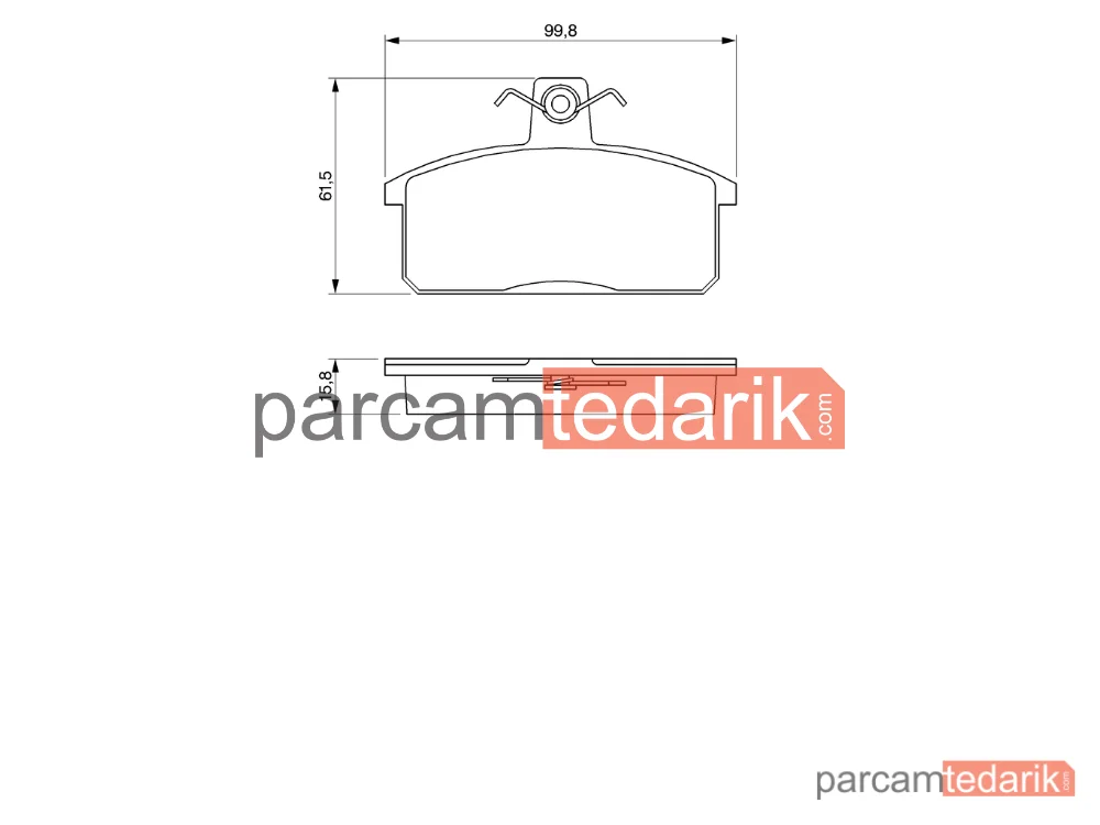 BOSCH 0986424274 | Fren Balatası (Ön) — Suzuki Samurai Suv, Seat Terra, Seat Terra Kombi