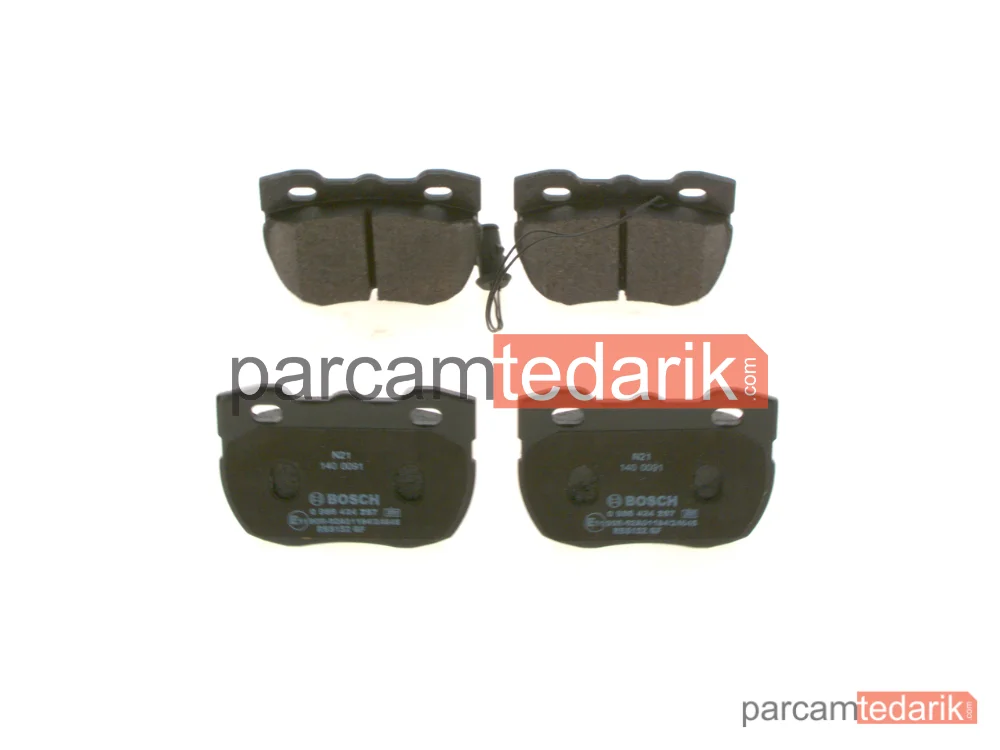 BOSCH 0986424287 | Fren Balatası (Ön) — Land Rover Range Rover I, Land Rover Discovery I