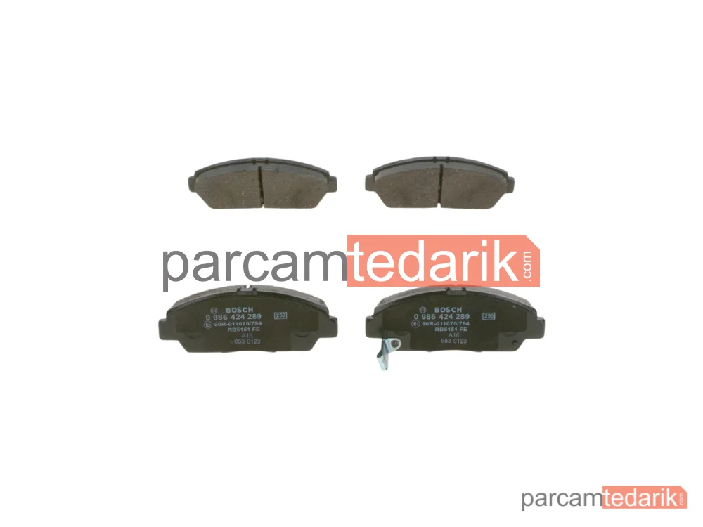 0986424289 | Fren Balatası (Ön) — Honda Accord V, Rover 600 I, Honda Prelude IV