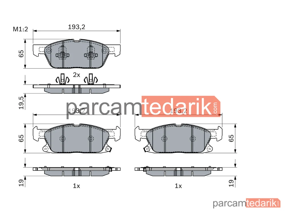 BOSCH 0986424326 | Fren Balatası (Ön) — Ford Galaxy III, Ford S-Max, Ford Usa Edge