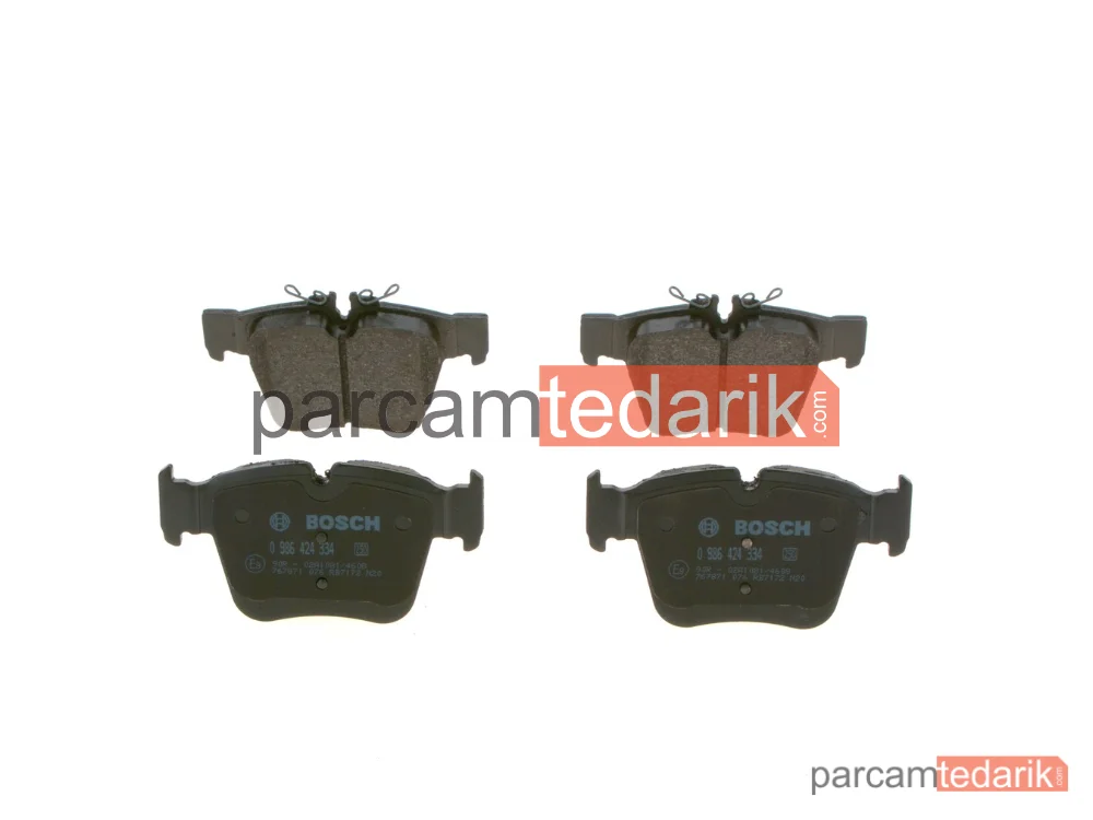 BOSCH 0986424334 | Fren Balatası (Arka) — Mercedes-Benz Glc, Mercedes-Benz Glc Coupe, Mercedes-Benz C-Serisi