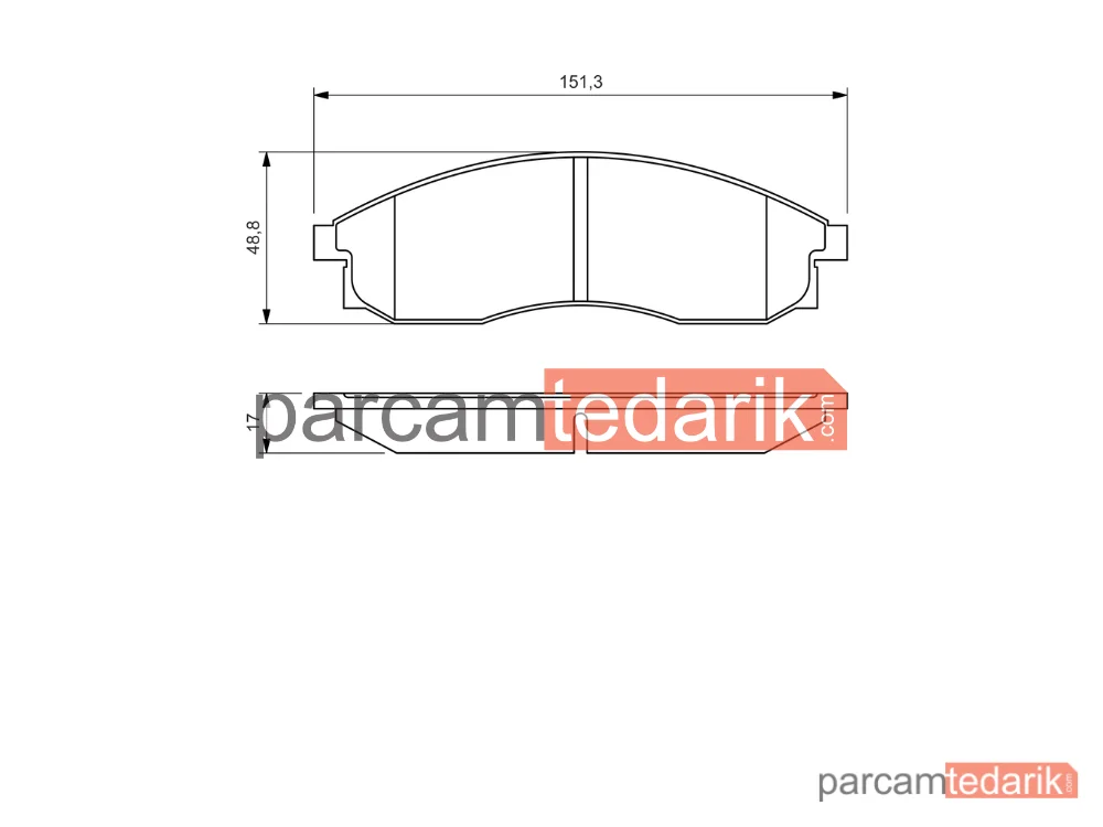 BOSCH 0986424340 | Fren Balatası (Ön) — Mitsubishi L200, Nissan Maxima / Maxima QX IV, Mitsubishi L200 / Triton