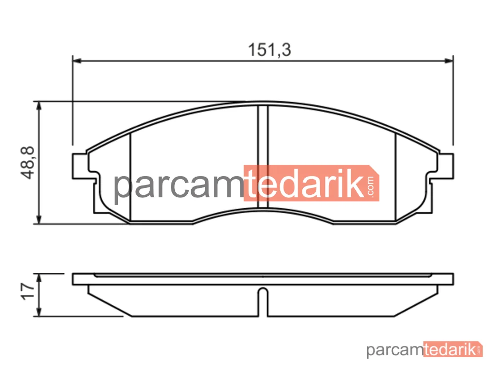 BOSCH 0986424340 | Fren Balatası (Ön) — Mitsubishi L200, Nissan Maxima / Maxima QX IV, Mitsubishi L200 / Triton