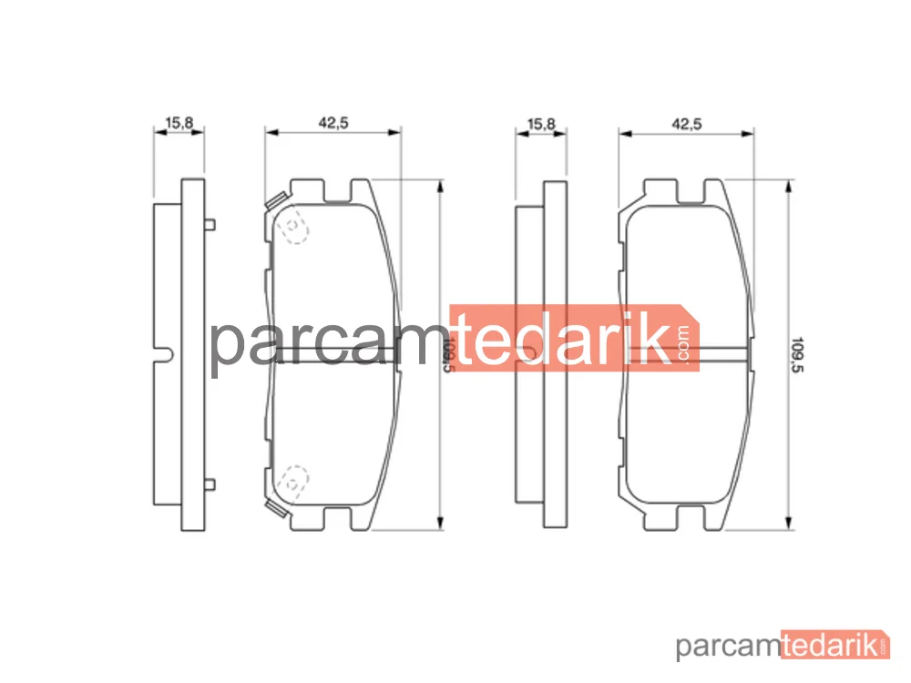 BOSCH 0986424367 | Fren Balatası — Opel Frontera B, Opel Frontera A, Opel Frontera A Sport