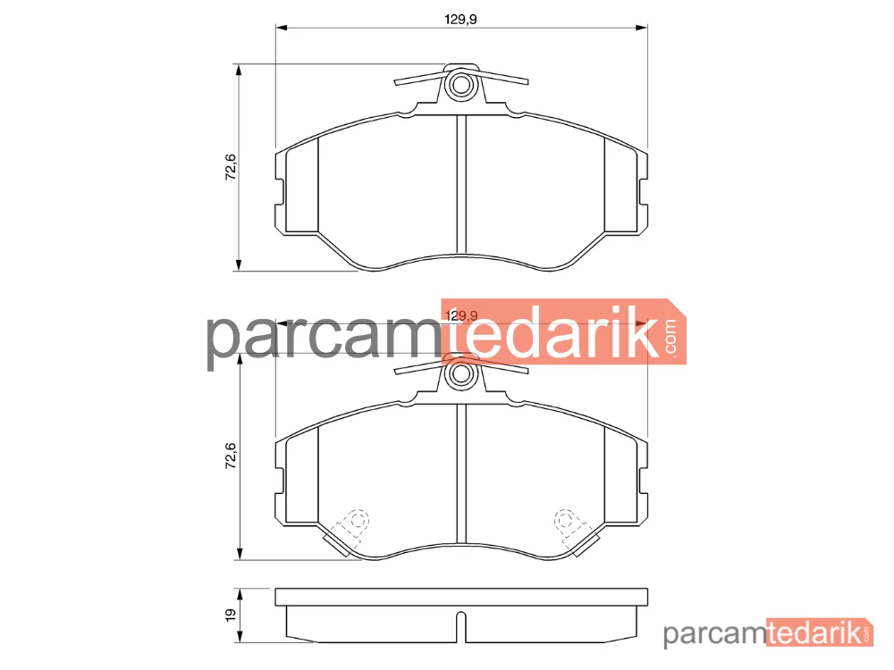 BOSCH 0986424368 | Fren Balatası — Hyundai H100, Hyundai Porter