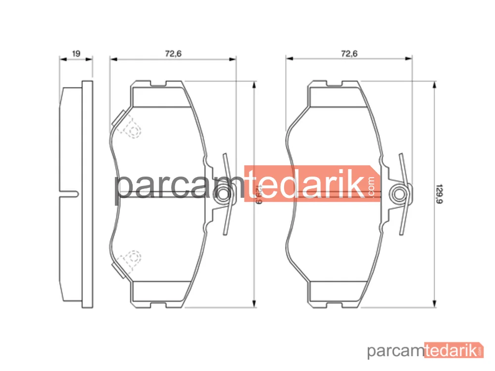 BOSCH 0986424368 | Fren Balatası — Hyundai H100, Hyundai Porter