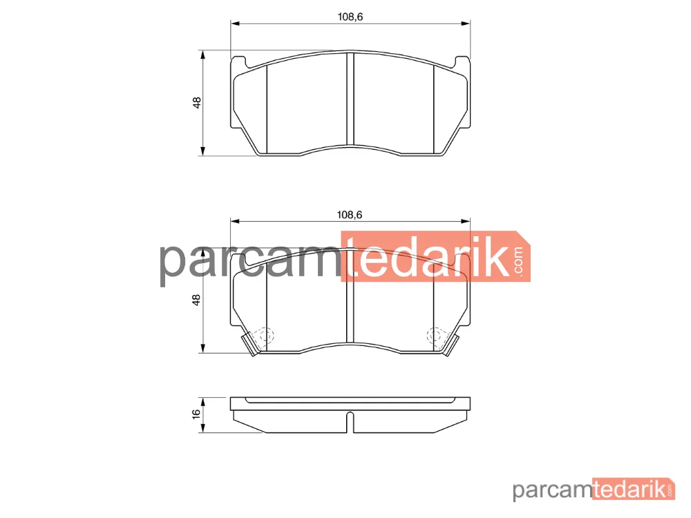 BOSCH 0986424369 | Fren Balatası (Ön) — Nissan Almera I