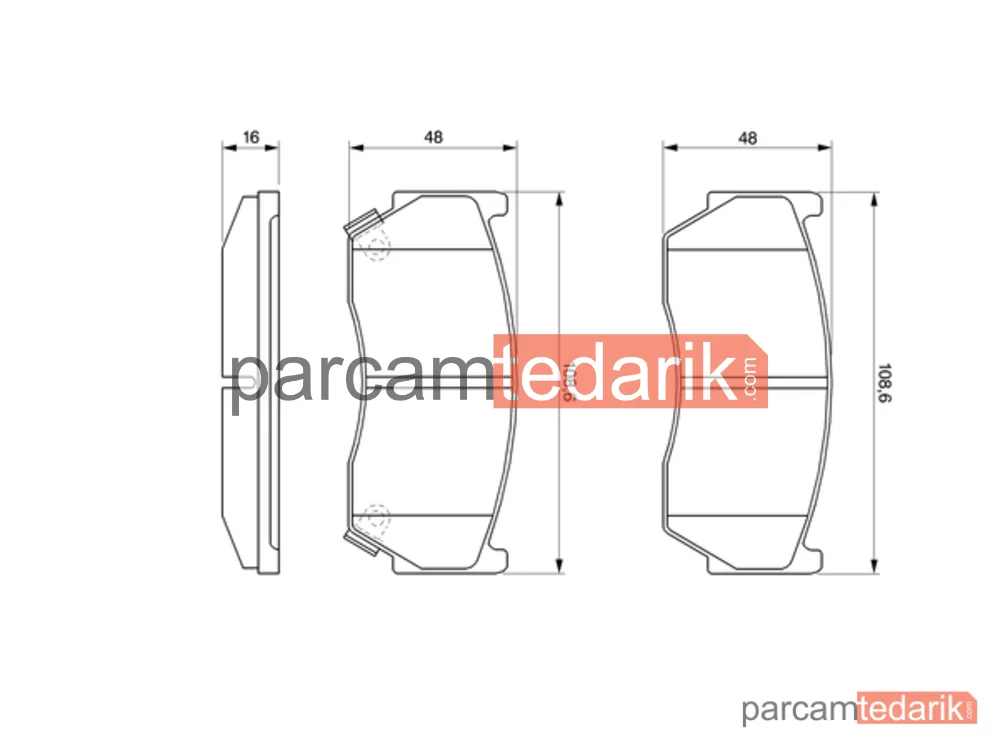 BOSCH 0986424369 | Fren Balatası (Ön) — Nissan Almera I