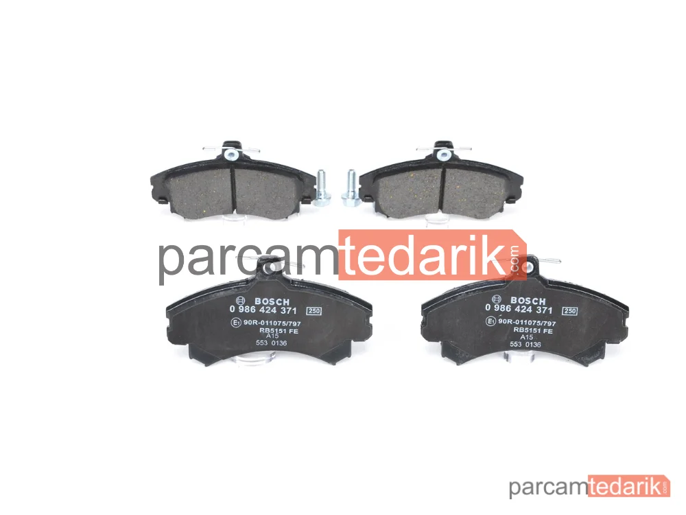 BOSCH 0986424371 | Fren Balatası (Ön) — Mitsubishi Carisma, Mitsubishi Space Star Mpv, Smart Forfour