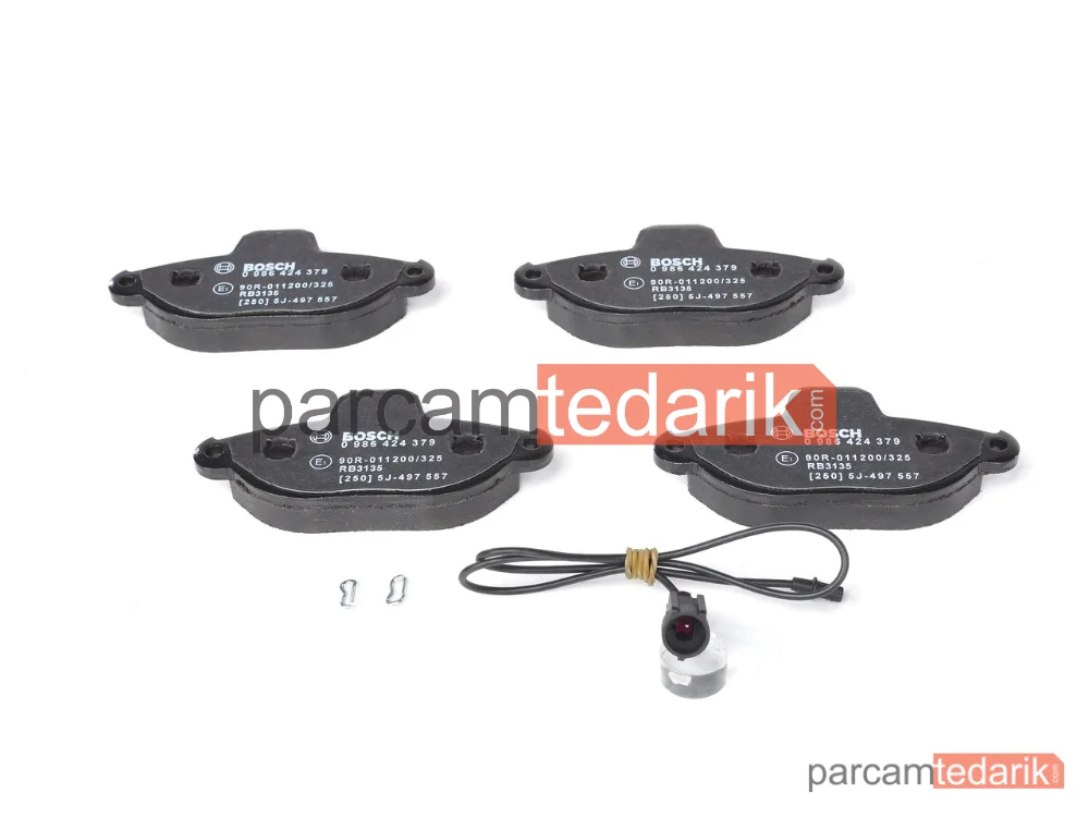BOSCH 0986424379 | Fren Balatası (Ön) — Fiat Punto, Fiat Seicento / 600, Lancia Y