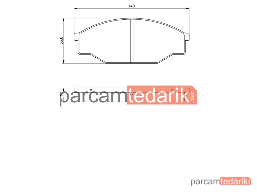 BOSCH 0986424382 | Fren Balatası — VW Taro, Toyota Hiace III, Toyota Hilux V Pick-Up